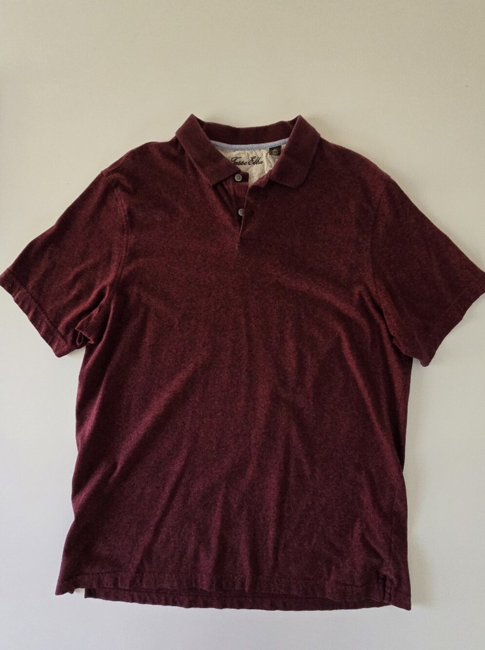 Heathered Burgundy Polo Shirt